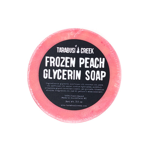 Frozen Peach Glycerin Soap Bar