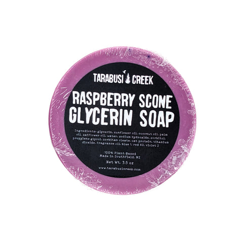 Raspberry Scone Glycerin Soap Bar
